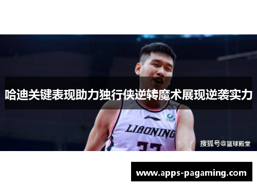 哈迪关键表现助力独行侠逆转魔术展现逆袭实力