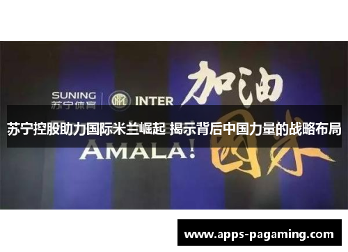 苏宁控股助力国际米兰崛起 揭示背后中国力量的战略布局