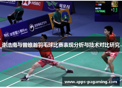 谢浩南与曾维瀚羽毛球比赛表现分析与技术对比研究